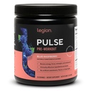 LEGION Pulse pre trening - alle naturlige nitric oksid preworkout drikke å øke energi, kreatin gratis, naturlig søtet, Beta Alanine, Citrulline, Alpha GPC (Blue Raspberry)