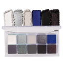 BINGBRUSH 10 farger Svart Røykende Eye Shadow Pallet, Kjøl Tonet Shimmer Glitter Øyeskugge, Naturlig nøytral røykende Shiny Eye Shadow Ultimate Makeup Palett, Vibrant Make Up Pallets Kit