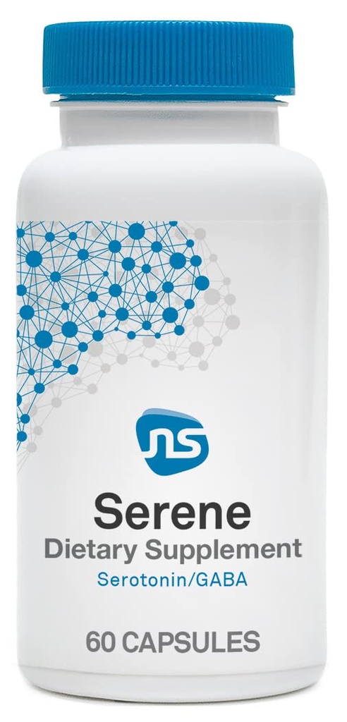 NeuroScience Deep Sleep Aid & Mood Support Supplement - Serene - Calm Sleep Supplement med 5-HTP - Oppmuntre hvile og sunn søvn-Wake funksjon uten å ofre daglig energi (60 kapsler)