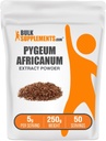 BulkSupplements.com Pygeum Africanum Extract Powder - fra Pygeum Bark, Næringstilskudd - Glutenfri - 5g per servering, 250g (8,8 oz) (pakke av 1)