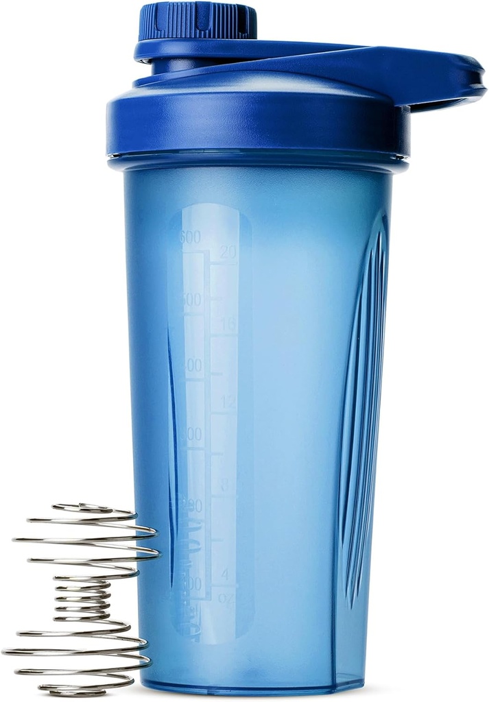 Mr. Pen- Shaker flasker for proteinblandinger med Twist Cap, 28 oz, Blå protein Shaker flaske med Wire Whisk Ball