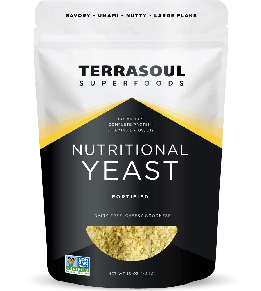 Terrasoul Superfoods Premium Ernæringell Yeast Flakes, 16oz - Forsterket  enhver pris