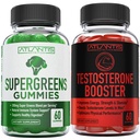 Atlantis Ernæring Supergreens 60 Gummies + Testosteron Booster 2-Pack (120 Gummies)