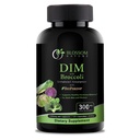 DIM Supplement 300mg med Broccoli 200mg BioPerine 10mg-Hormone og Estrogen Balance for kvinner og menn, Menopause Relief, PCOS og PMS Støtte,Hormonal Acne behandling-120 Caps,Dindolylmetan 150mg per Cap