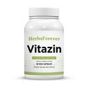 Herbsforever Vitzin Capsules Ayurvedic Herbal Supplement støtter energi og ytelse gir fysisk og mental styrke 90 Vege kapsler 800 mg hver