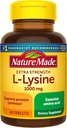 Natur laget ekstra styrke L-Lysine 1000 mg tabletter, 60 greve for proteinsyntese
