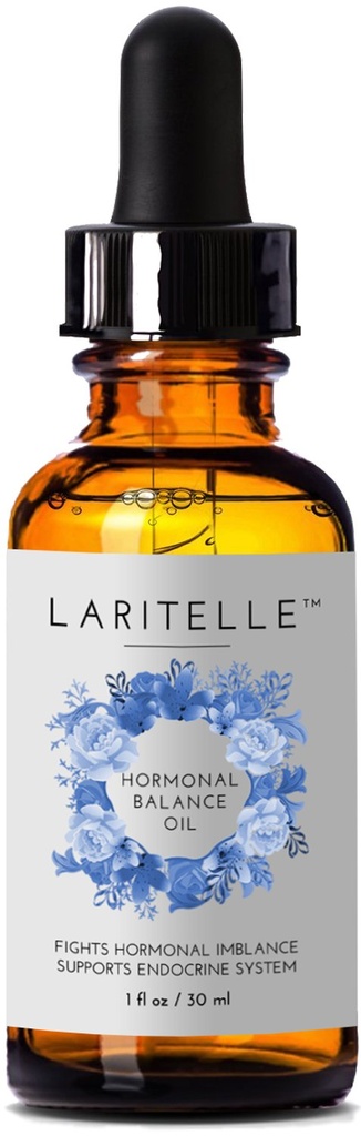 Laritelle Økologisk Hormonal Balance & Thyroid Support Treatment 1 oz | Kamper Hormonal Imbalance, støtter Endokrine System | Normaliserer Hormonale Ubalanser av Thyroid | Rejuvening, Alder Defiying