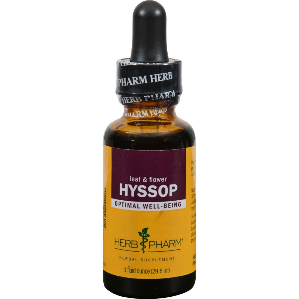 Herb Pharm Certified Organic Hyssop flytende ekstrakt - 1 Ounce