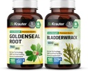 BIO KRAUTER Goldenseal 100 kapsler & Bladerwrack 100 kapsler