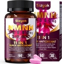 NMNH Supplement (Dihydronotinamidmononukleotid) 600 mg,NAD Supplement med Resveratrol, CoQ10, Biotin & Hyaluronsyre | Støtte Cellular Energi, Metabolisme og hud velvære, 60 kapsler,Pink