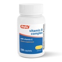 Rugby Vitamin B-kompleks med vitamin C - Glutenfri B-vitaminer for energi, metabolisme, Nerve og immunstøtte, 130 kapell