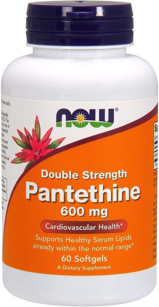 Pantethine, 600 mg, 60 SGELS med nå Mat (pakke med 4)