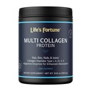 Multi collagen Peptider Typer I, II, III, V & X Hydrolysert Proteinpulver – Grass-Fed, Blande med Digestive Enzyme – for hud, hår, negler, ledd og gut helse, ubesmittet