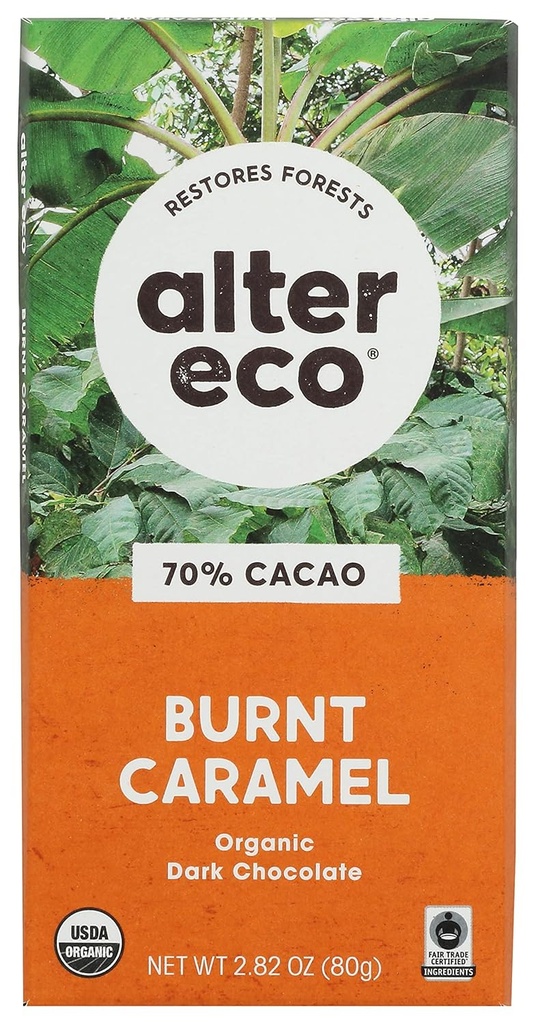 Alter Eco Choc Bar Drk Sltd Brnt Cr, 2.82 Oz (pakke med 12)
