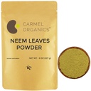 CARMEL ORGANICS Neem etterlater pulver | 8 Oz eller 227 Grams | Naturlig | Ikke GMO | Ingen tilsatte preservativer eller tilsetningsmidler | Azadirachta Indica pulver