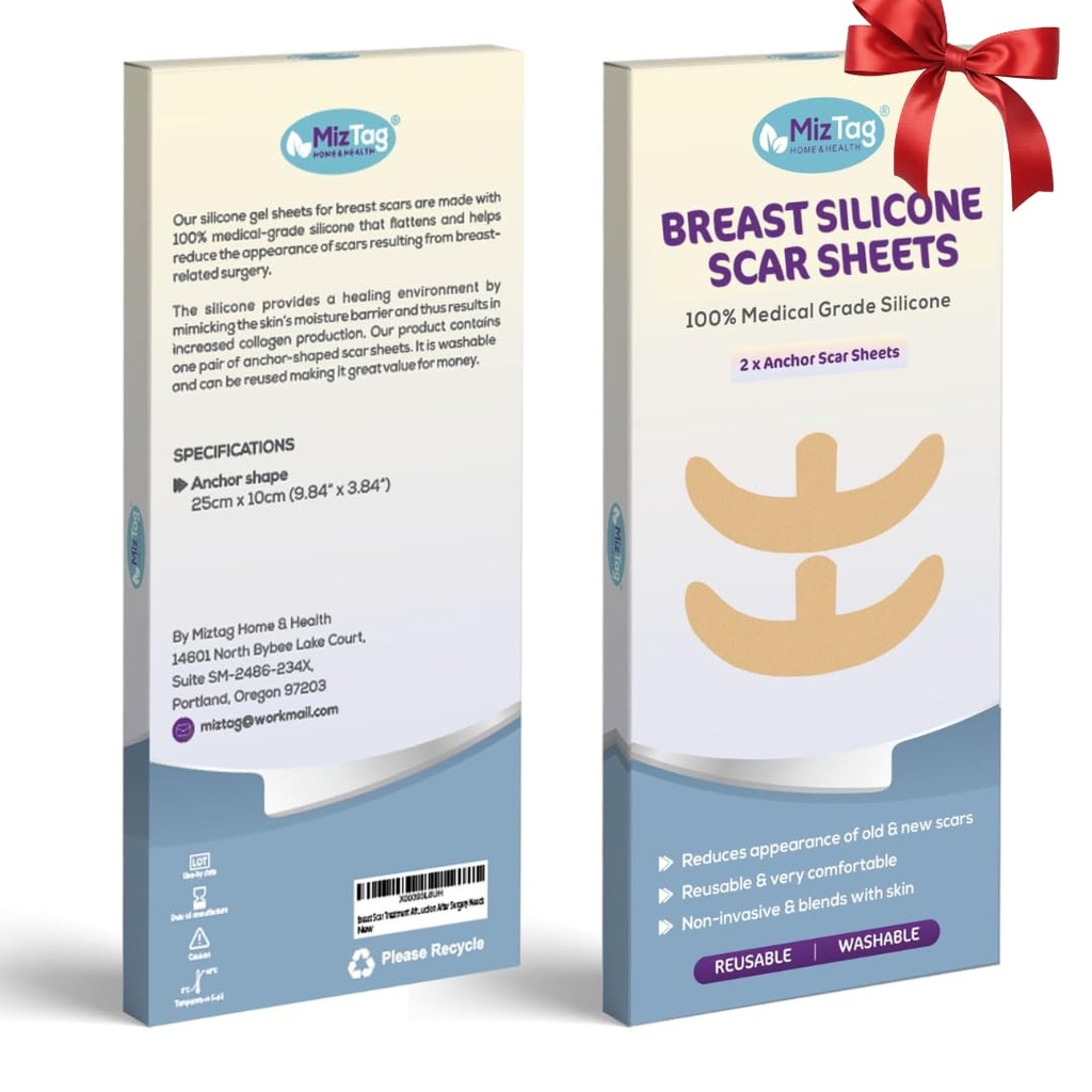 Brystkirurgi Recovery Essentials - Bryst Silikon Scar Sheets for komfort og healing - ideell for post-Op Wear Essentials
