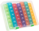 E-Pill 7 ganger om dagen x 7 dager klar ukentlig pilleorganisator, vitamin og medisinpille (Rainbow)