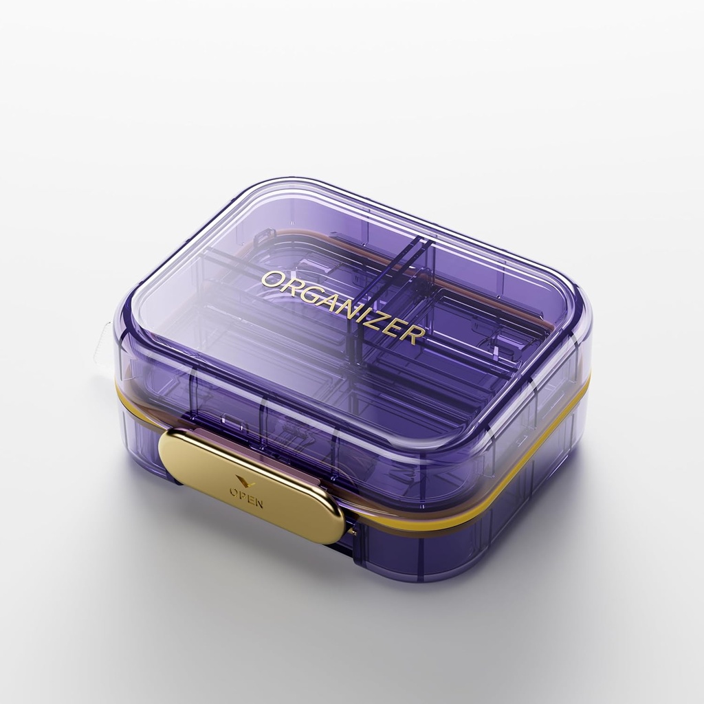 Bexeen medisin piller organisator reise søte pille container liten pille boks for purse Mini pille tilfelle bærbar vitamin holdere Compact reise størrelse medisin daglig lomme farmasøytisk for tillegg