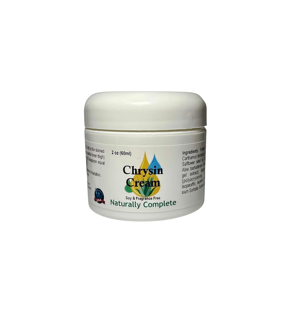Chrysin Cream | For menn og kvinner 2 oz. Jar