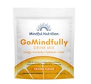 GoMindfully Orange Super Calm Magnesium Powder Drink Blande for Hydration, Recovery, Immunitet og Energi med Trace Minerals, essensielle vitaminer, L-Theanin og B vitamin kompleks