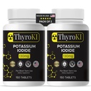 Kalium jodidetabletter 130 mg – Thyroid og respiratorisk støtte – YODO Naciente KI piller | Fast Dissolving Nød Iodin Supplement | Ikke-GMO | Glutenfri | 300 tabletter | Laget i USA | Pakke med 2