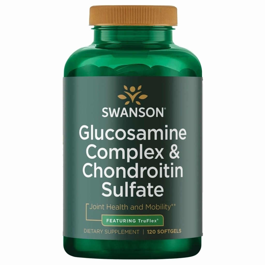 Swanson Glukosamin Complex & Chondroitin Sulfate 500/400 Milligrams 120 Sgels