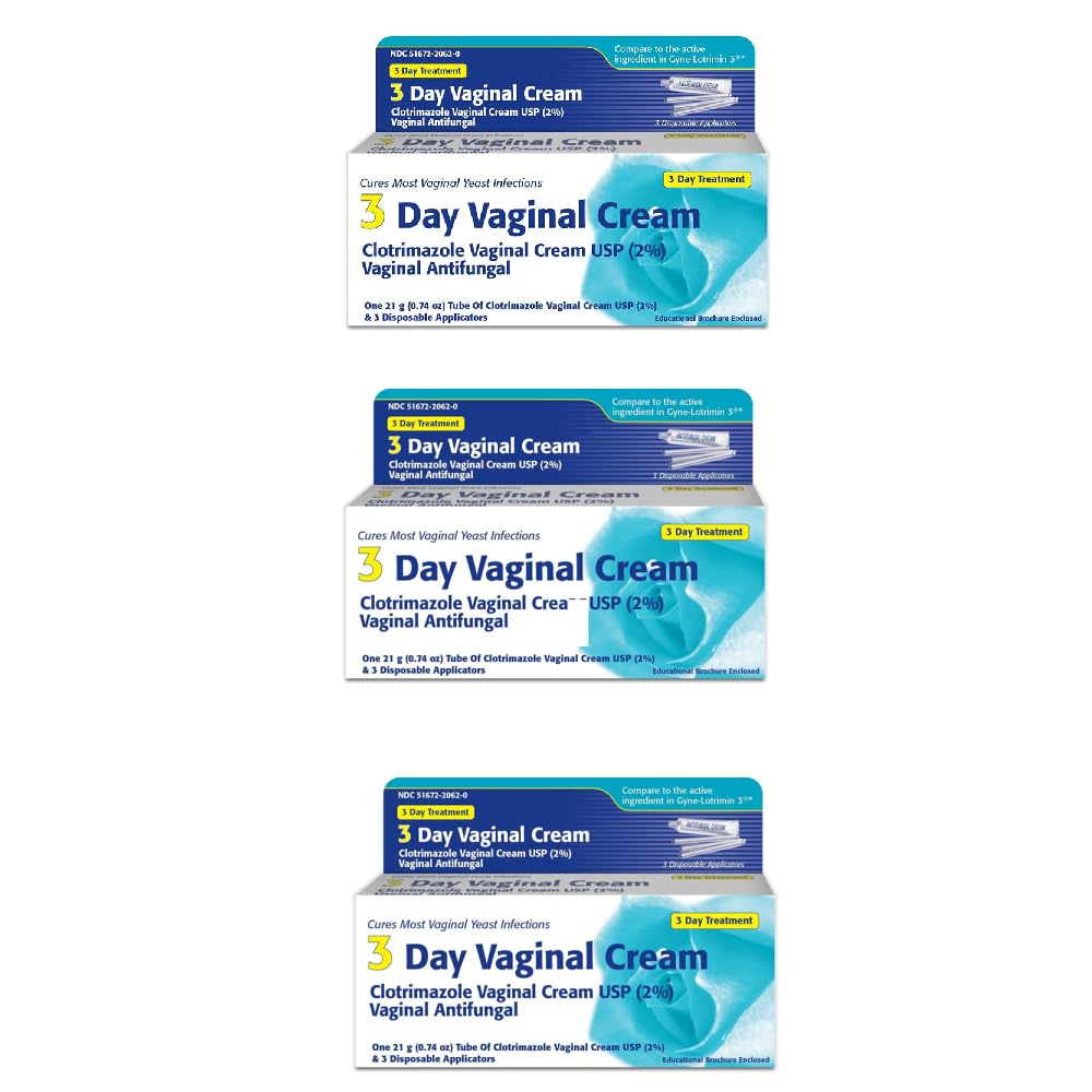 Klotrimazol 3 - dag Vaginal krem - 0.74 Oz (PACK OF 3)