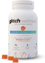 Glitch Gummies for tørre øyne Blått lys Forsvar - Vegansk, sukkerfri Zeaxanthin og lutein Gummies for øyne Supplement for voksne og eldre (60 greve - 1 flaske)