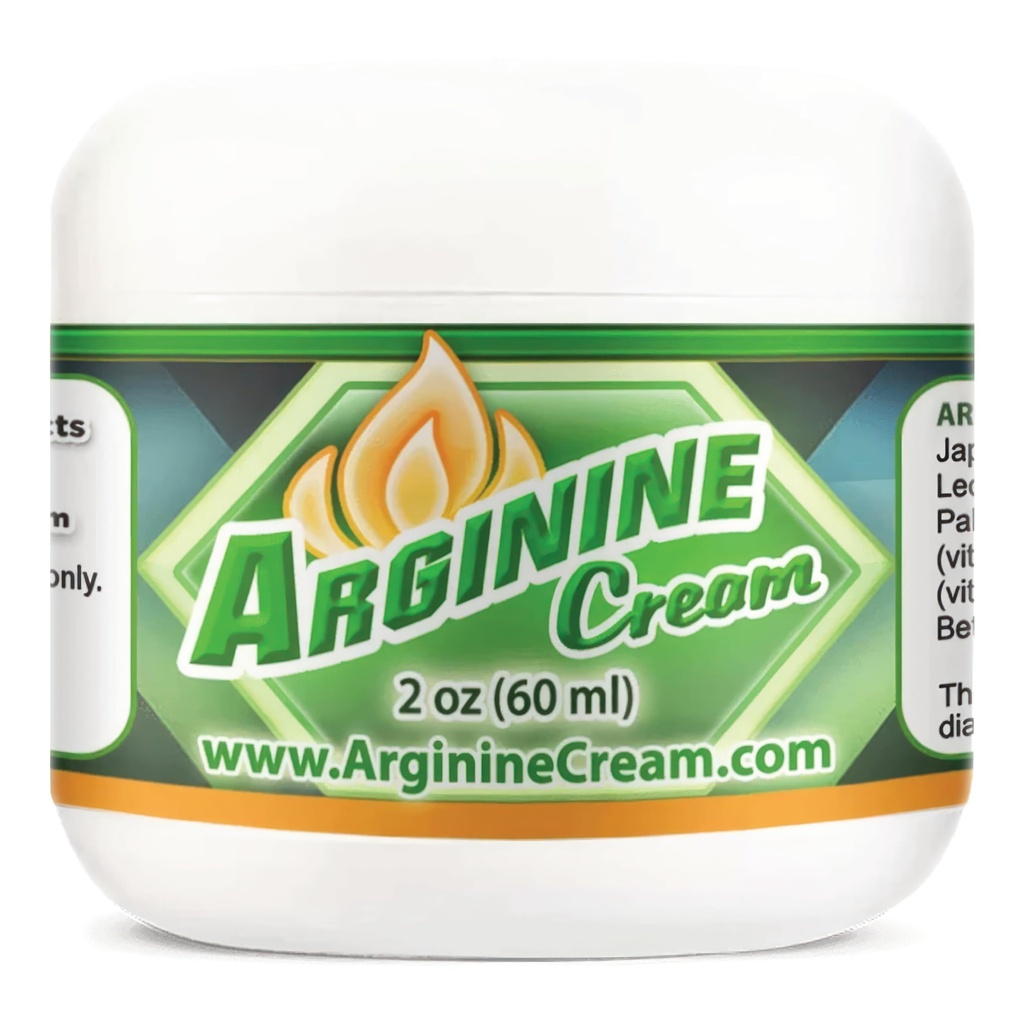 Arginine Cream - 2 oz - L-arginine nitric oksid støtte supplement for menn og kvinner - uscented