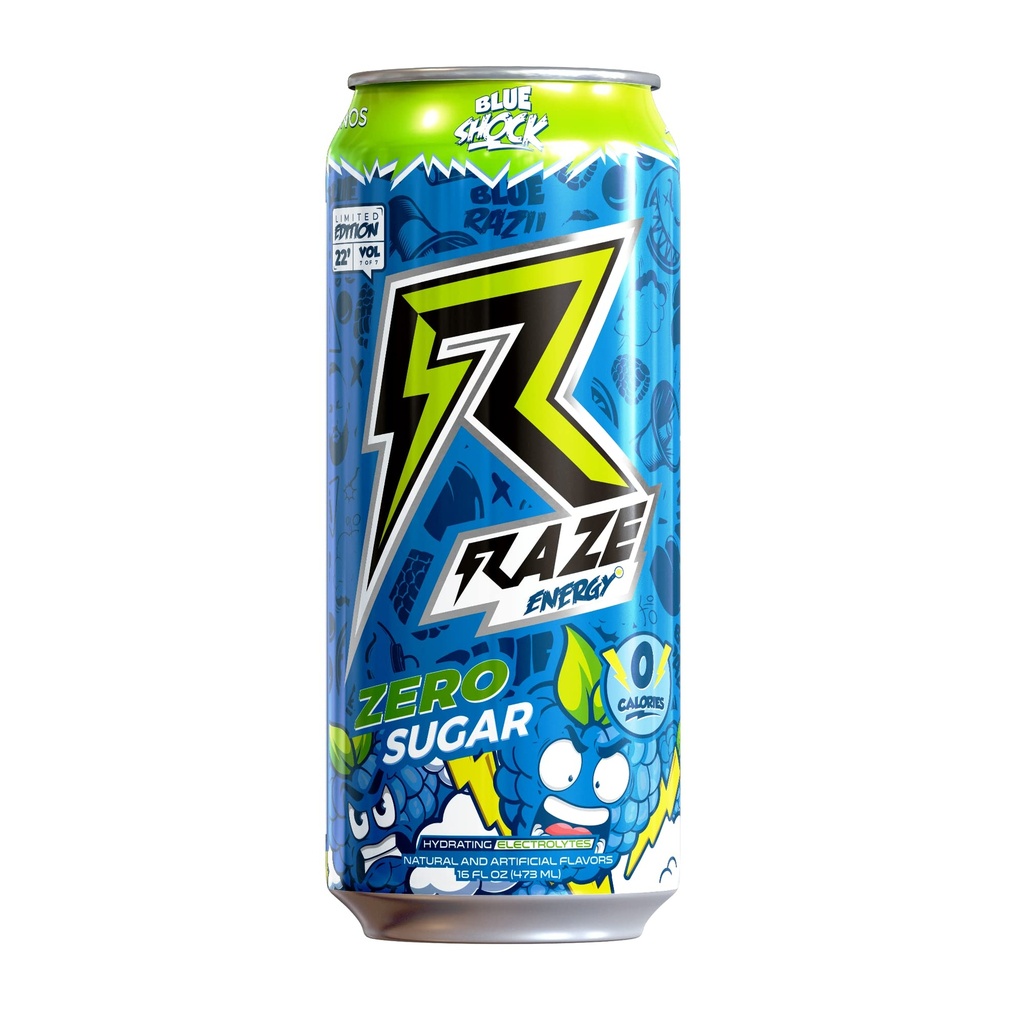 Repp Sport Raze Energi Drikke Cans (Blue Shock)