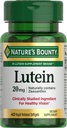 Naturens Bounty lutein piller, øye helse kosttilskudd og vitaminer, støtte visjon helse, 20 mg, 40 Softgels