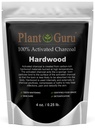Plant Guru Aktivert Charcoal pulver 4 oz. HARDWOOD - Mat klasse Kosher ikke-GMO - tenner bleking, ansiktsmaske og såpe makeing. Fremmer naturlig avgiftning og hjelper Digestion