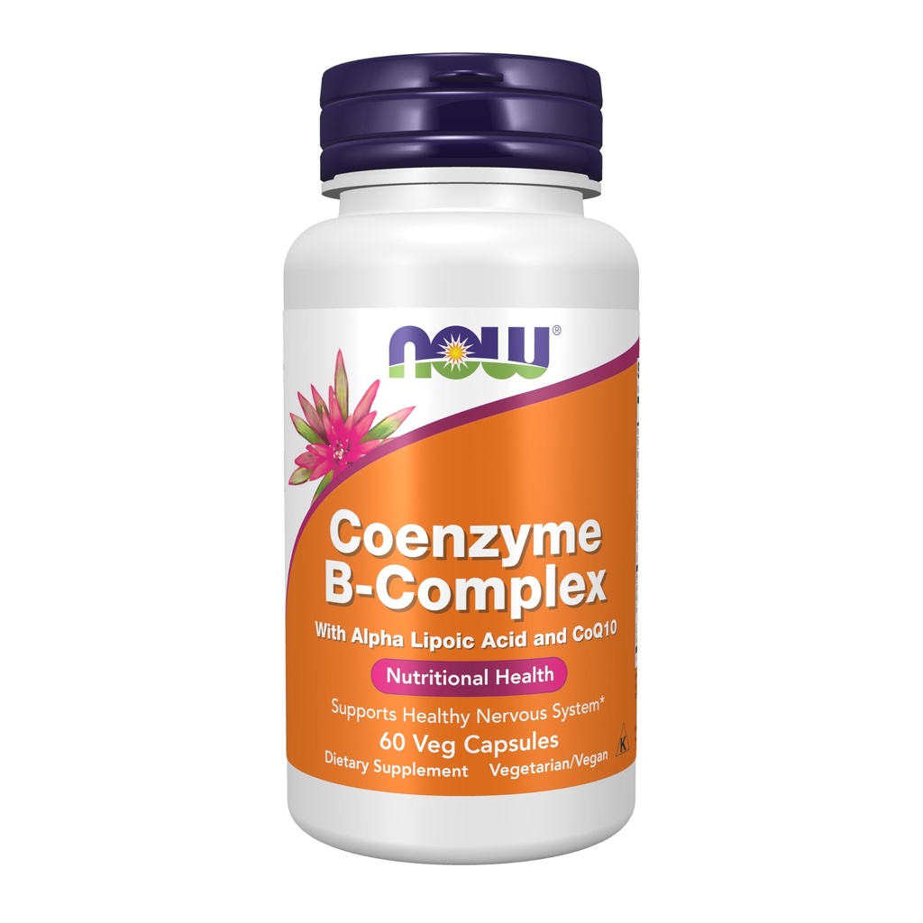 NÅ Mattilskudd, Co-enzym B kompleks med Alpha Lipoic Acid og CoQ10, ernæringsmessig helse, 60 Veg Kapsler