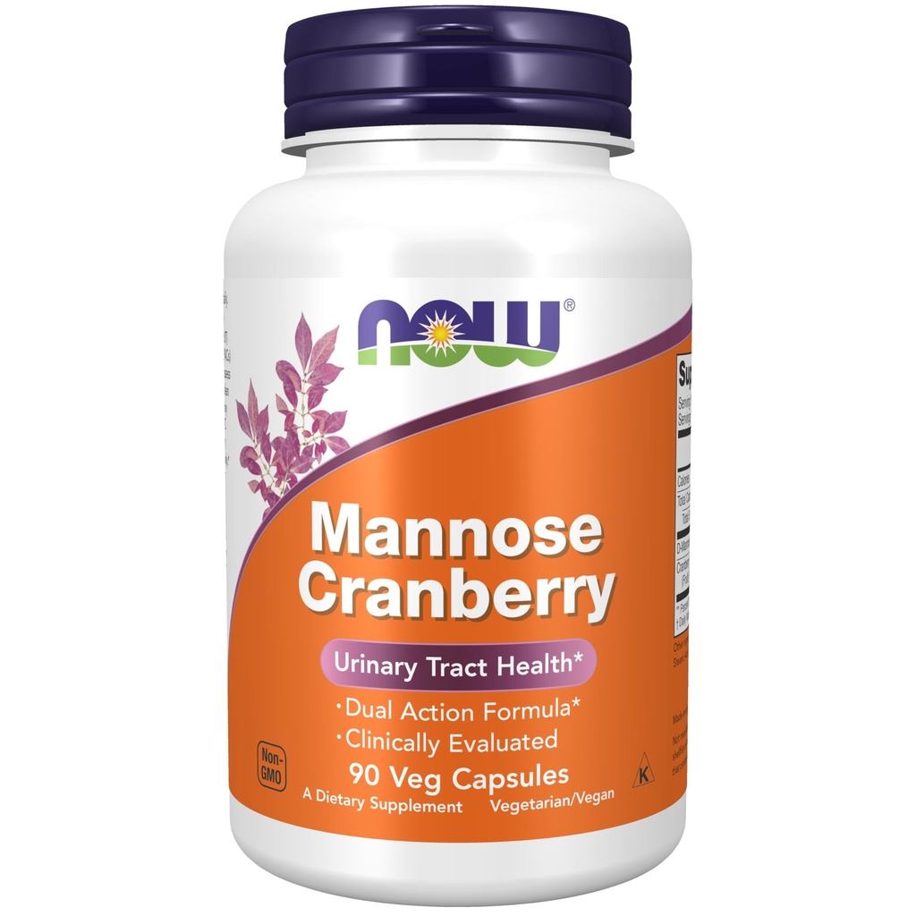 NU Mattilskudd, Manose Cranberry, Dual Action Formula*, klinisk evaluert, Urin Tract Helse*, 90 Veg Kapsler