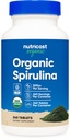 Nutricost Organic Spirulina 500 mg, 240 tabletter - Glutenfri, ikke-GMO