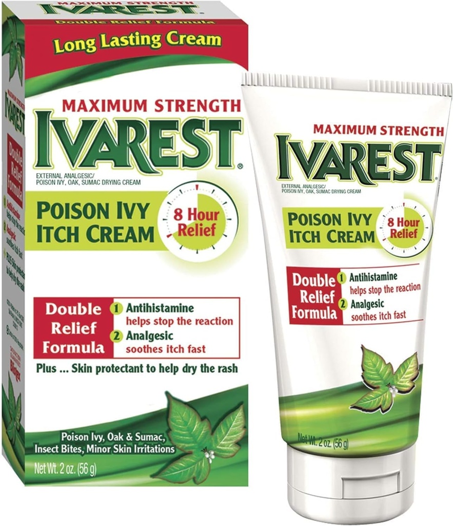 Ivarest 8 timers maksimal styrke anti - kløe krem - 2 Oz / pakke, 2 pakke