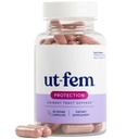 UT-Fem beskyttelse - urinbåndstrakt forsvar for kvinner, 3-i-1 daglig forsvarsformula for å beskytte urinveistrakt helse, D-Mannose, Cranberry + Hibiscus, naturlig kosttilskudd - 60 Vegan Capsules