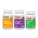 Renzo vitaminer immunforsvarsbygger Bundle - vitamin C med eldrebær og sink for immunstøtte, picky eater barn multivitamin og vitamin D3