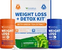 Ultimate vekttap Kit – 30 dager og nattetid Detox Shots – Metabolisme Booster og aptitkontroll – Dietttilskudd for kvinner & menn – fettforbrenning og vekttap piller, fettforbrenner og aptit Suppressant