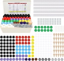 RELIANSER Molekylære Modell Kit,419PCS Organisk molekylær kjemi sett w/Atoms & Bonds, Molekylære strukturer Byggesett for kjemilæring, STEM vitenskapssett for lærere, studenter, unge forskere