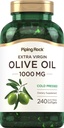 Piping Rock Olive Olje Softgel Kapsler | 1000mg | 240 piller | Økologisk Extra Jomfru Cold Pressed Supplement | Glutenfri, Ikke-GMO