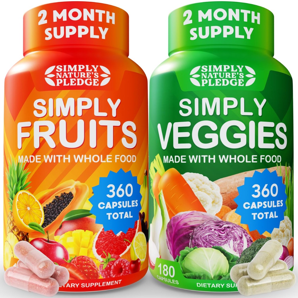Bare naturens plæde - pakket med 42 forskjellige frukter og grønnsaker - laget med hele mat Superfoods - med Aloe Vera - 100% soya gratis - 2 måneders forsyning- 180 greve (Pack of 2)