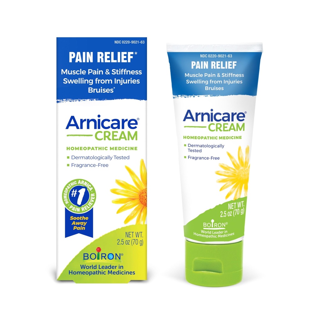 Boiron Arnicare Cream Naturlig beroligende lindring for leddsmerter, muskelsmerter, hevelse, sorg og stivhet - rask fravær og fragrance-fri - 2,5 oz