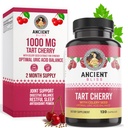 Gamle Bliss Tart Cherry Capsules, inflammasjon og felles støtte supplement for menn og kvinner, Tart Cherry Supplement for å støtte Digestion, søvn og vitalitet (120 kapsler)
