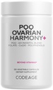 Codeage PQQ Ovarian Harmony+ Supplement - PQQ (Pyrroloquinoline Quinone), Myo-Inositol & D-Chiro-Inositol 40:1 blanding, Folat 5-MTHF, CoQ10, Wild Blåbær - Liposomal Levering - Ikke-GMO - 120 Kapsler