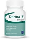 Ceva Derma-3 Softgels, Omega-3 fettsyre og vitamin Supplement for store hunder (60 greve)