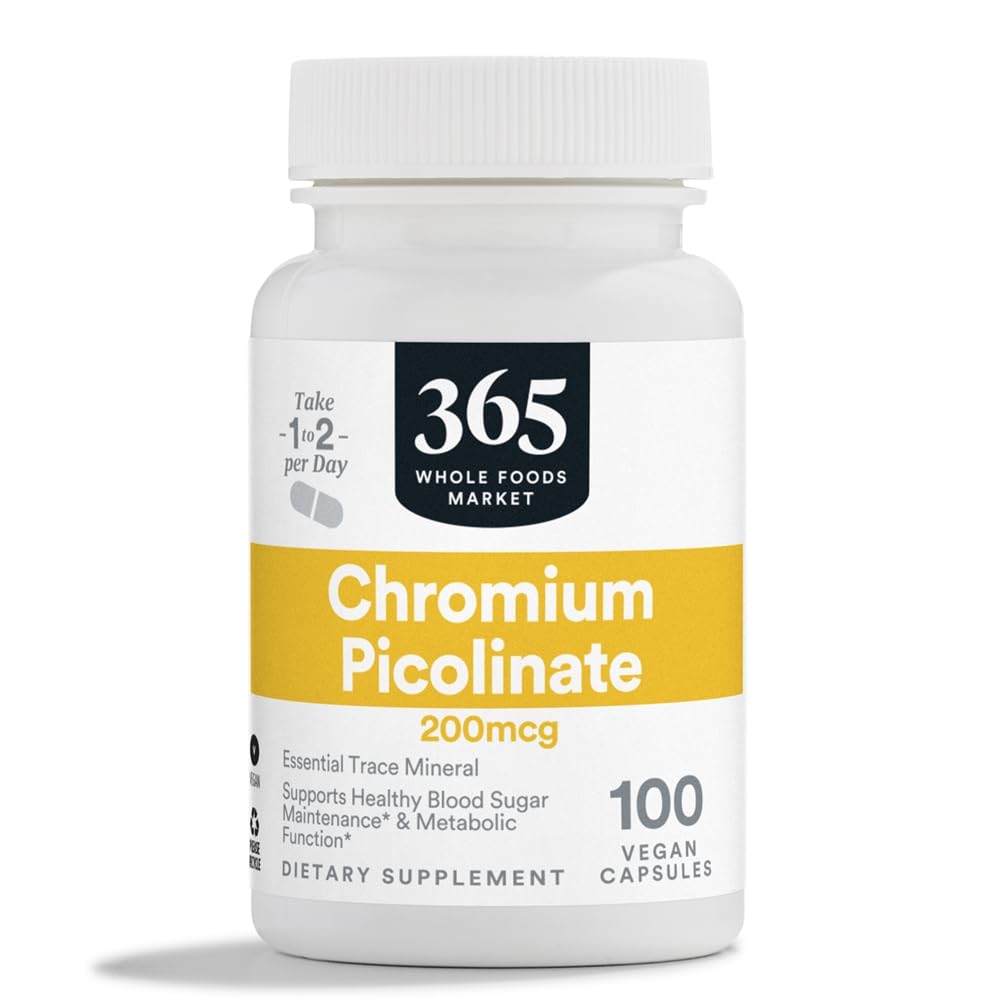 365 av hele matmarkedet, kromi Picolinat 200 MCG, 100 CT