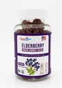 Elderberry Gummies 100mg med vitamin C og sink - Immun Support, Glutenfri Gummies med 7% Antoycyanin - 60 greve