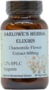 Barlowe's Herbal Elixirs Kamille Blomster Ekstrakt | Tysk Kamille Supplement | Matricaria Chamomilla | 1,2 % Apigenin | 600 mg per kapsel | 60 Vegi Kapsler | Stearate Gratis | Glassflaske