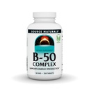 Kilde Naturals B-50 Complex 50 mg B-vitaminer for energiproduksjonsstøtte - 250 tabletter